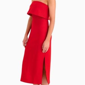 C/meo Collective red cocktail dress